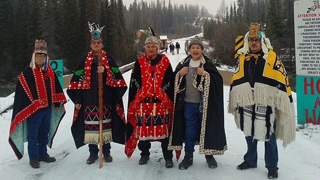 Hereditary chiefs of Wet'suwet'en Nation in northern B.C.