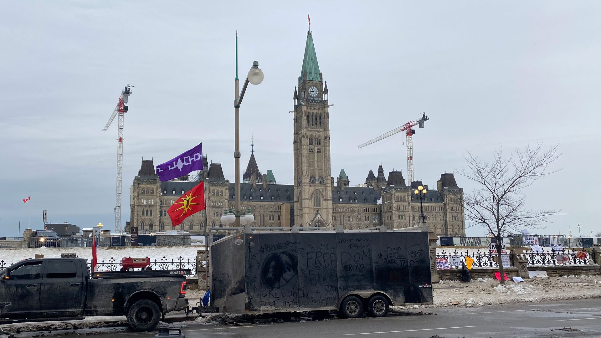 Protest convoy