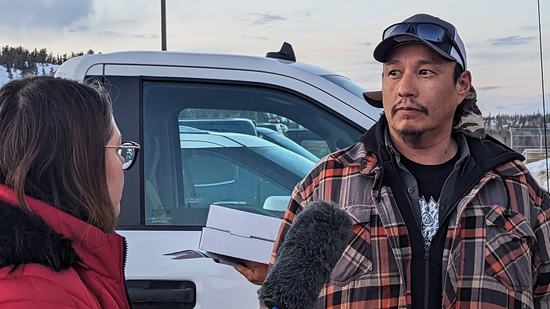 resident speaks at Fort Chipewyan meeting with Imperial oil 