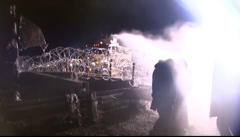 Police in North Dakota unleash water cannons against water protectors. 