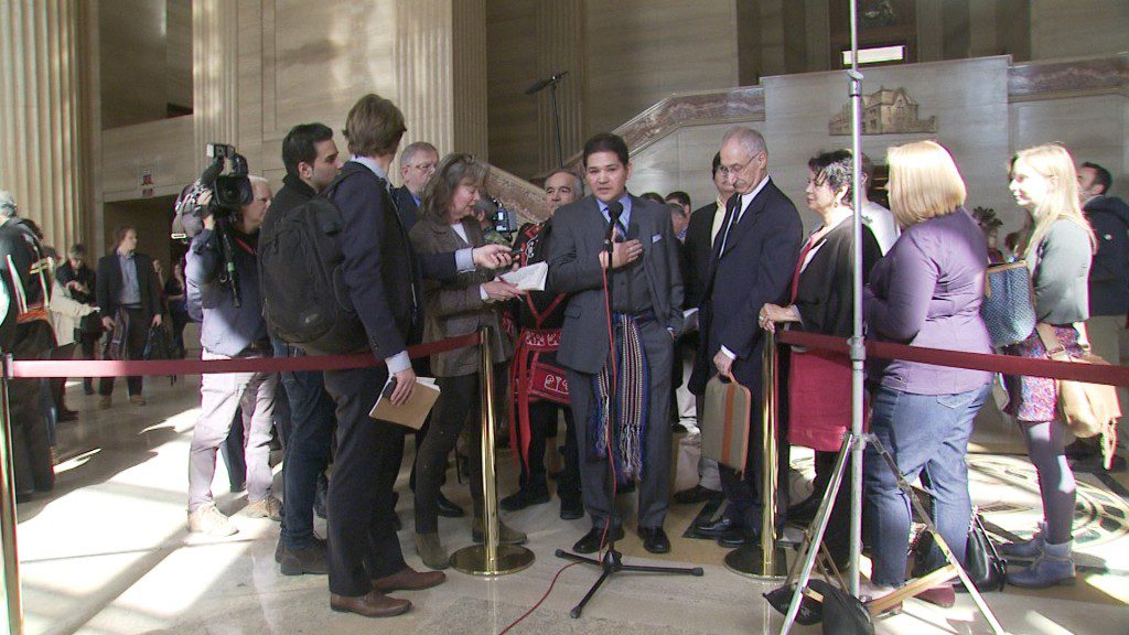 Gabriel Daniels at the Supreme Court of Canada Thursday.