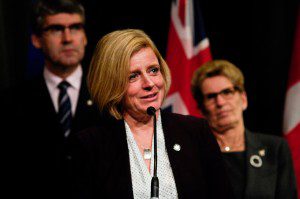Alberta Premier Rachel Notley on Monday after meeting with premiers and Prime Minister Justin Trudeau. Julien Gignac/APTN