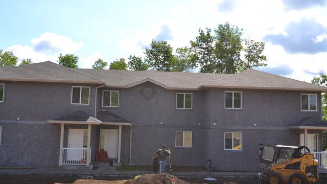 Homes under construction in the Fort McKay Metis community. Photo: Brandi Morin/APTN