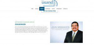 John Miswagon, Usand’s vice-president for Aboriginal Services. Usand website image